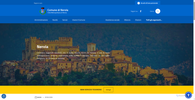 Security scan screenshot of https://www.comunenerola.it