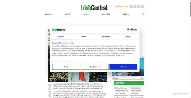 Security scan screenshot of https://www.irishcentral.com/culture/entertainment/andrew-scott