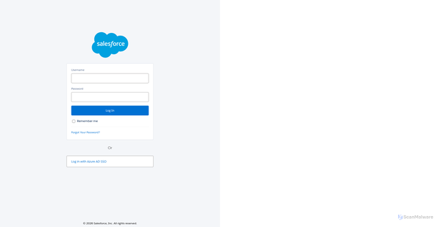 Security scan screenshot of https://inoag.lightning.force.com