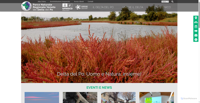Security scan screenshot of https://www.parcodeltapo.org/