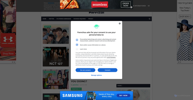 Security scan screenshot of https://www.pannchoa.com