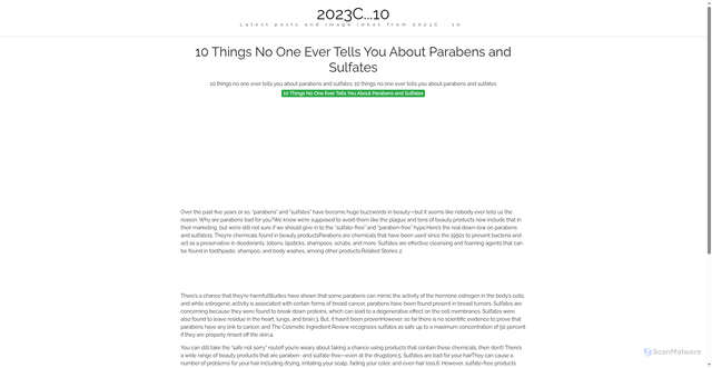 Security scan screenshot of https://pikselmotionline-dpiuf3ygir9m.edgeone.app/10-things-no-one-ever-tells-you-about-parabens-and-sulfates.html