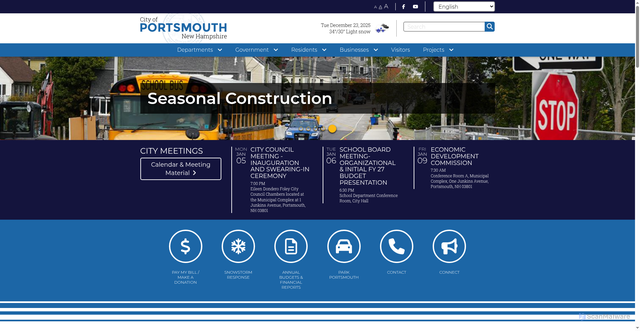 Security scan screenshot of https://www.portsmouthnh.gov/