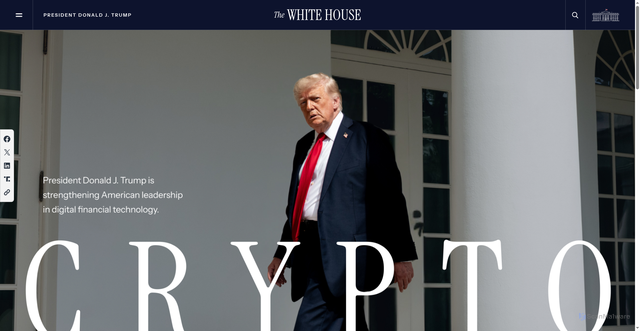 Security scan screenshot of https://www.whitehouse.gov/crypto/