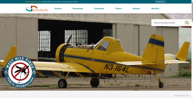 Security scan screenshot of https://douglasaz.gov/