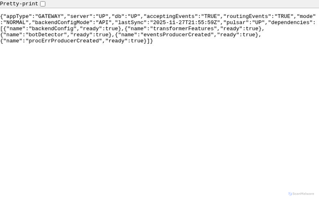 Security scan screenshot of https://axs-dataplane.rudderstack.com/