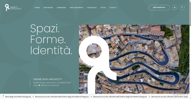 Security scan screenshot of https://architettirg.it/