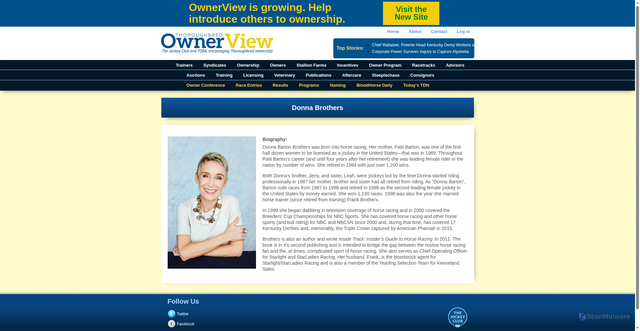Security scan screenshot of https://www.ownerview.com/panelist/donna-brothers