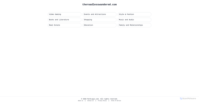 Security scan screenshot of https://theroadlesswandered.com/troll-hunting-in-austin-check-out-thomas-dambos-newest-creation-in-pease-park/