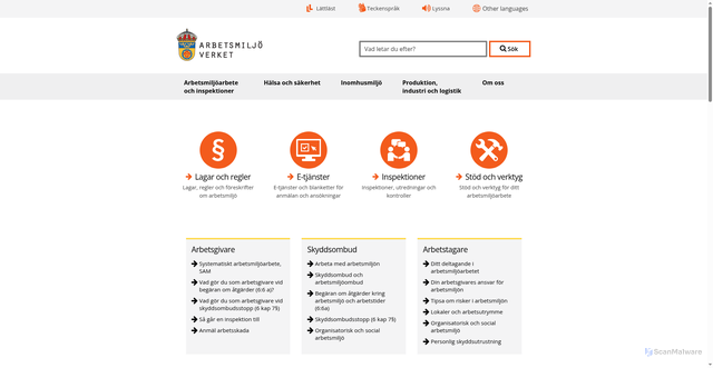 Security scan screenshot of https://www.av.se