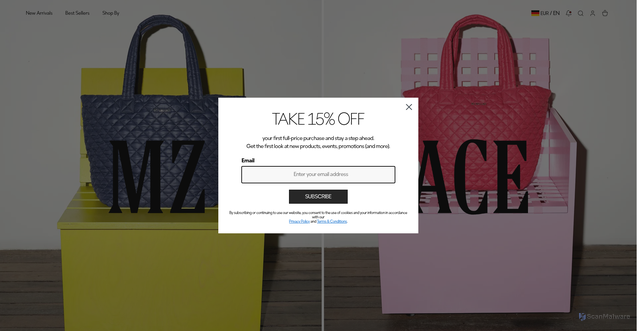 Security scan screenshot of https://mzwallace.com