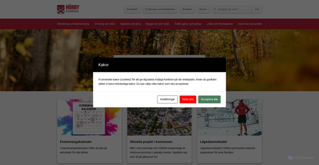 Security scan screenshot of https://www.horby.se/