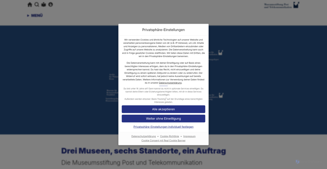 Security scan screenshot of http://www.museumsstiftung.de