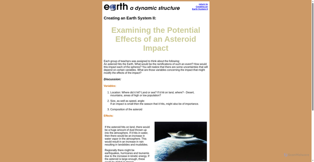 Security scan screenshot of https://ucmp.berkeley.edu/education/dynamic/session5/sess5_asteroid.htm
