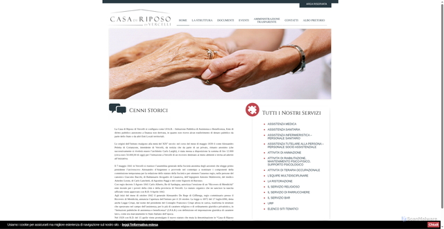 Security scan screenshot of https://www.casadiriposodivercelli.it/