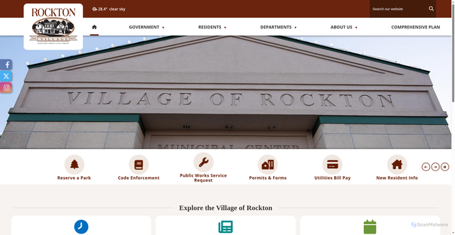 Security scan screenshot of https://rocktonil.gov/