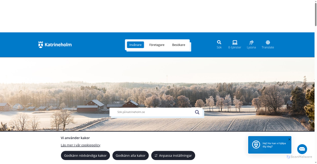 Security scan screenshot of https://www.katrineholm.se/