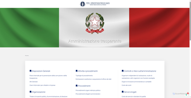 Security scan screenshot of https://www.iraimasp.it/