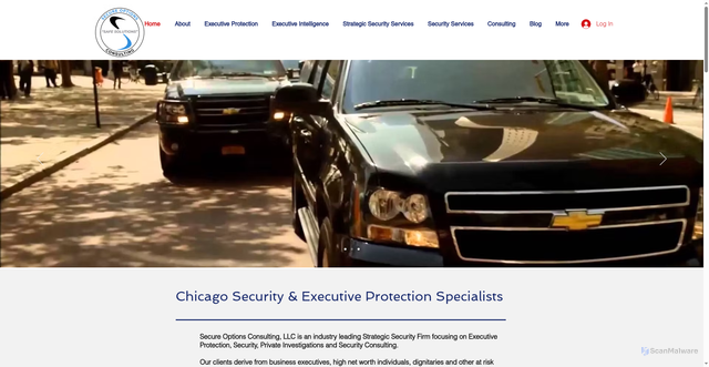 Security scan screenshot of https://secureoptionsglobal.com