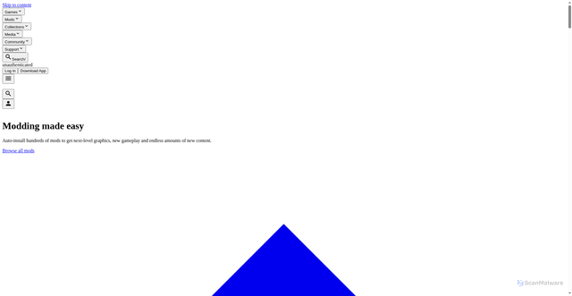 Security scan screenshot of https://nexusmods.com
