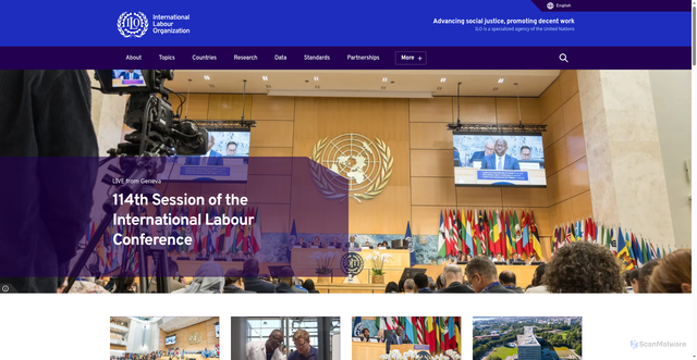 Security scan screenshot of https://www.ilo.org