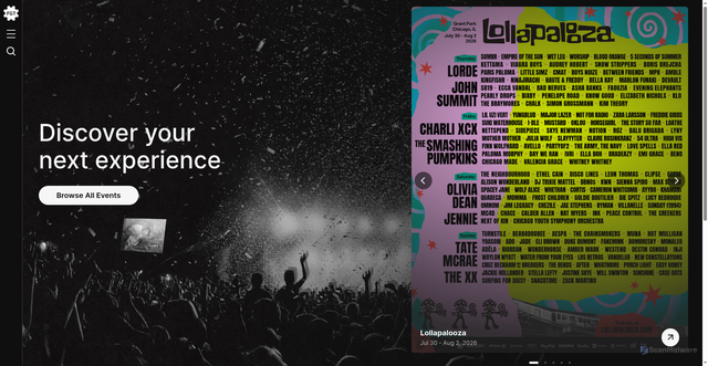 Security scan screenshot of https://frontgatetickets.com