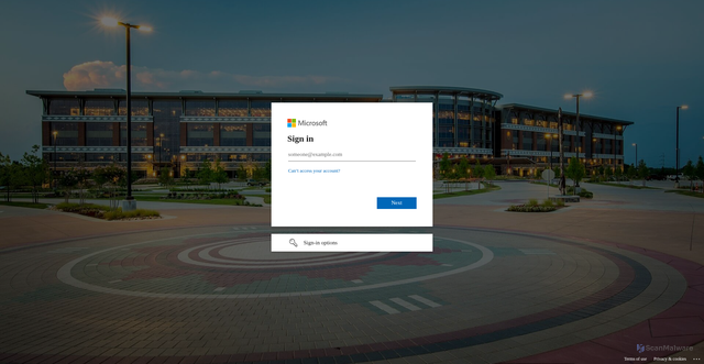 Security scan screenshot of https://egoh.login.us2.oraclecloud.com