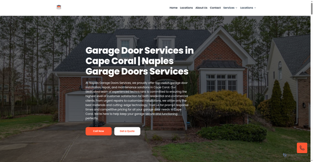 Security scan screenshot of https://naples-garage-doors-services.pages.dev/cape-coral