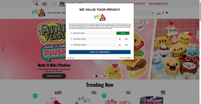 Security scan screenshot of https://shop.mgae.com