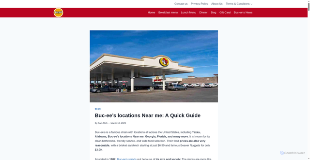 Security scan screenshot of https://bucees-menu.com/buc-ees-locations-near-me-a-quick-guide/