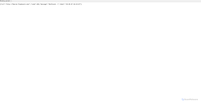 Security scan screenshot of https://fbprod.flipboard.com