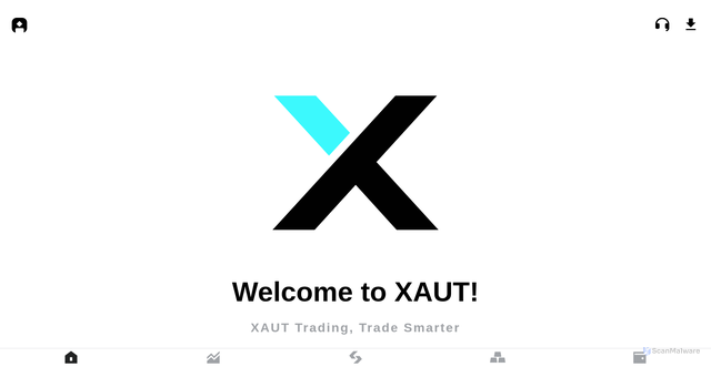 Security scan screenshot of https://xautcoin.com/