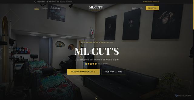 Security scan screenshot of http://elitrbarberdz.site/