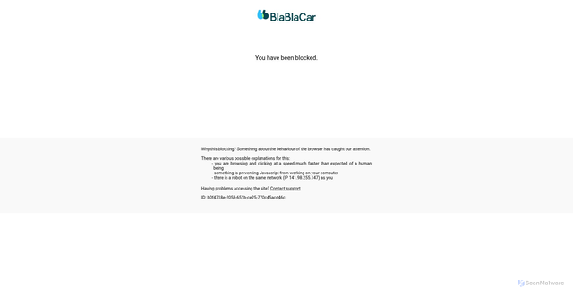 Security scan screenshot of https://www.blablacar.mx/ride-sharing/santiago-de-queretaro/pachuca