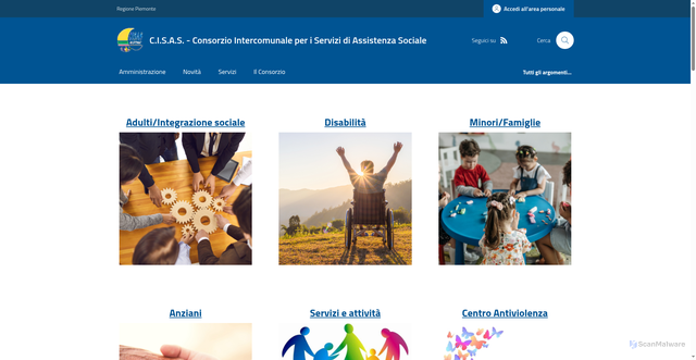 Security scan screenshot of https://www.cisassanthia.it/