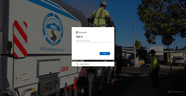 Security scan screenshot of https://prs-prod.operations.dynamics.com