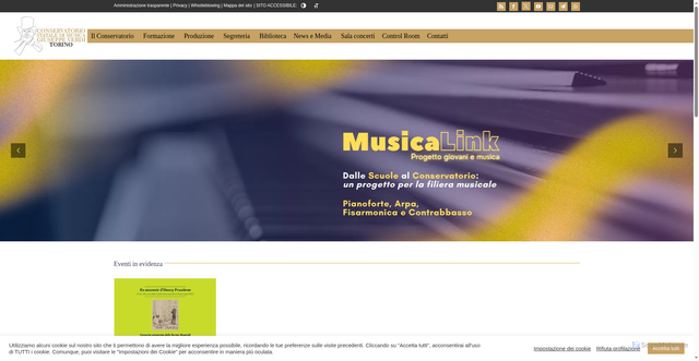 Security scan screenshot of https://www.conservatoriotorino.eu/