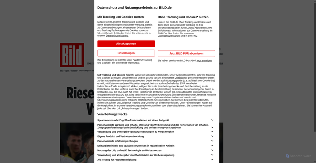 Security scan screenshot of https://www.bild.de/sport/fussball/vfb-stuttgart-niederlage-in-der-europa-league-gegen-fenerbahce-stiller-patzt-68fa5b54c014c78e37fb78ea