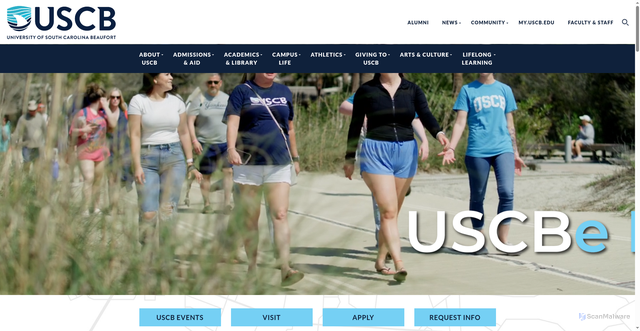 Security scan screenshot of https://www.uscb.edu/index.html