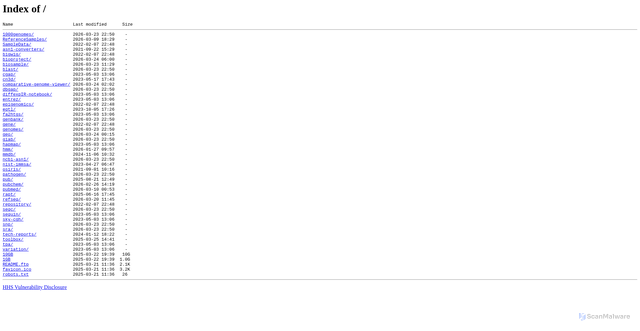 Security scan screenshot of https://ftp.ncbi.nlm.nih.gov