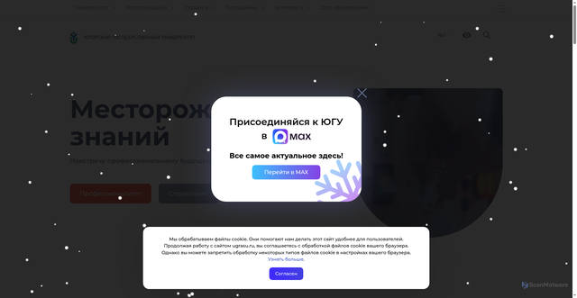 Security scan screenshot of https://www.ugrasu.ru