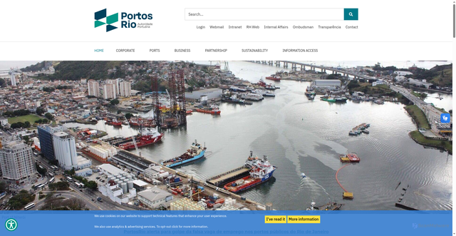 Security scan screenshot of https://www.portosrio.gov.br/