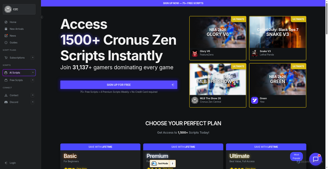 Security scan screenshot of http://cronuszencentral.com/