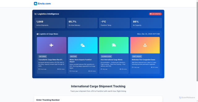Security scan screenshot of https://envia-lnuwmf32vl.edgeone.dev/