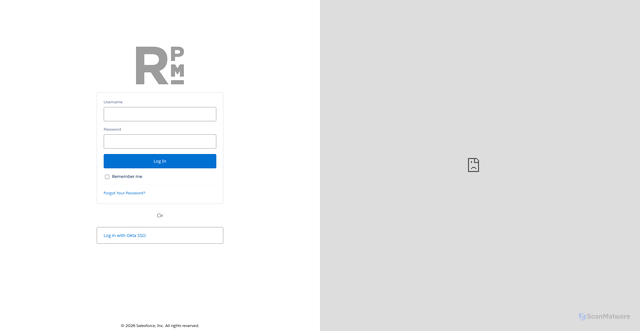 Security scan screenshot of https://rpmliving.my.salesforce.com