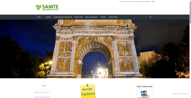 Security scan screenshot of https://www.samte.it/