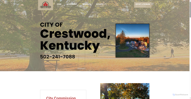 Security scan screenshot of https://crestwoodky.gov/