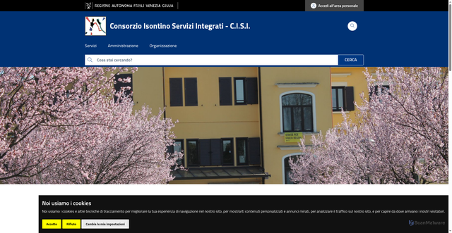 Security scan screenshot of https://www.cisi-gorizia.it/
