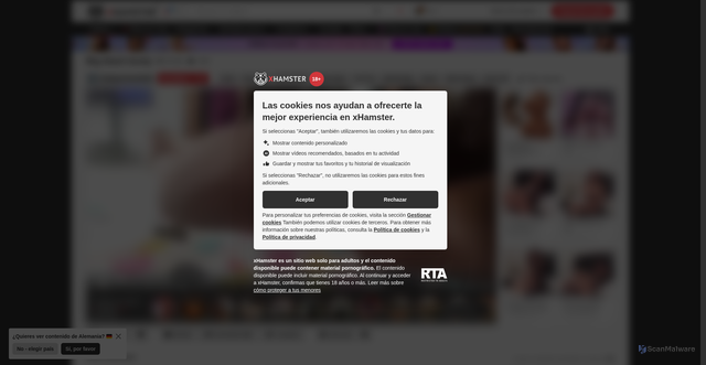 Security scan screenshot of https://www.google.com/url?sa=t&source=web&rct=j&url=https%3A%2F%2Fes.xhamster.com%2Fvideos%2Fbig-black-booty-12802970&ved=0CBYQjRxqFwoTCKi_8byUpJQDFQAAAAAdAAAAABAG&opi=89978449