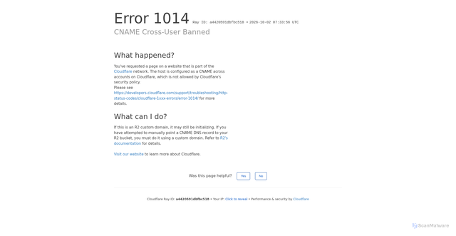 Security scan screenshot of https://searchbaron.com